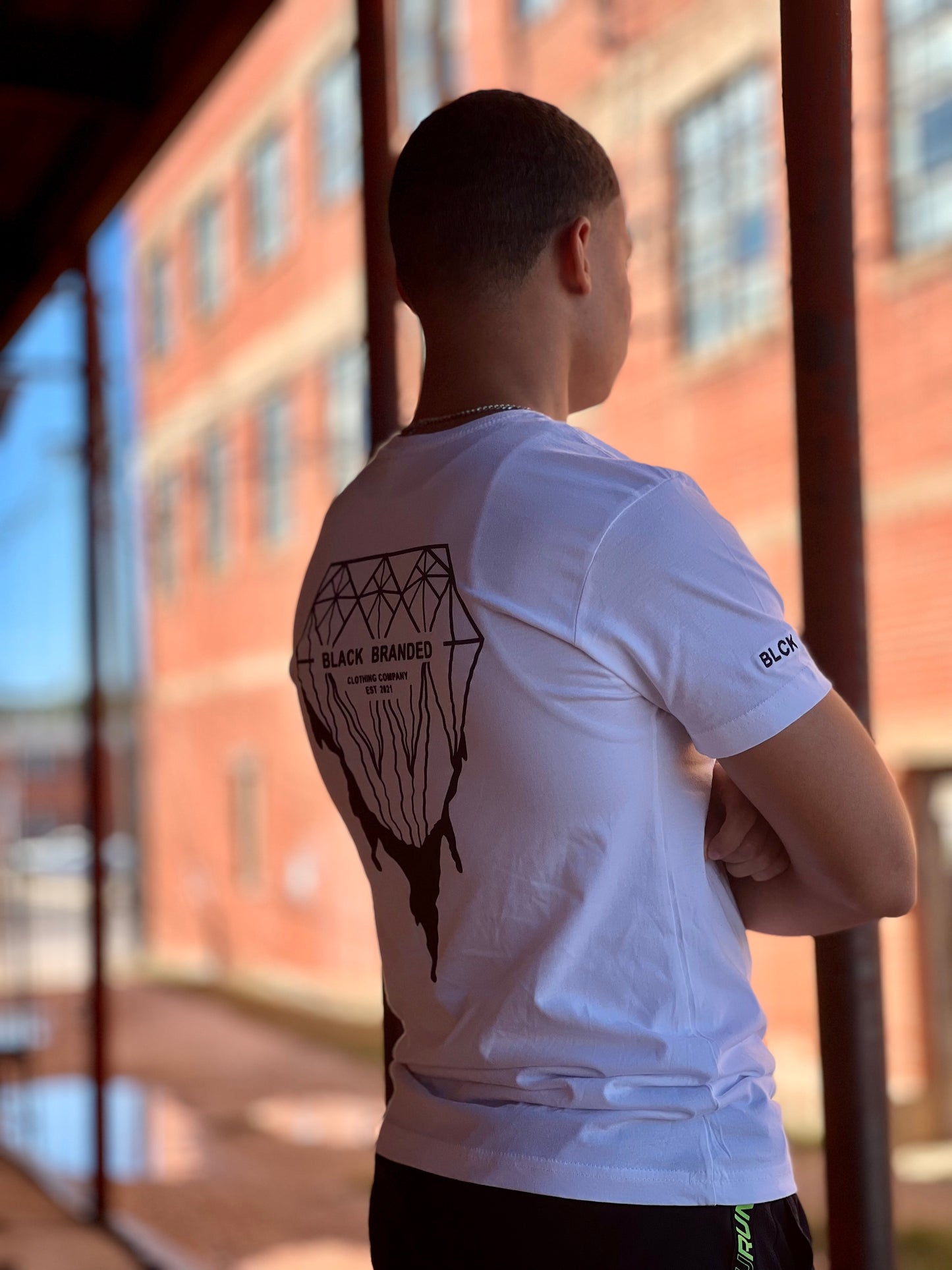 White Cement Embroidered T-Shirt🤍