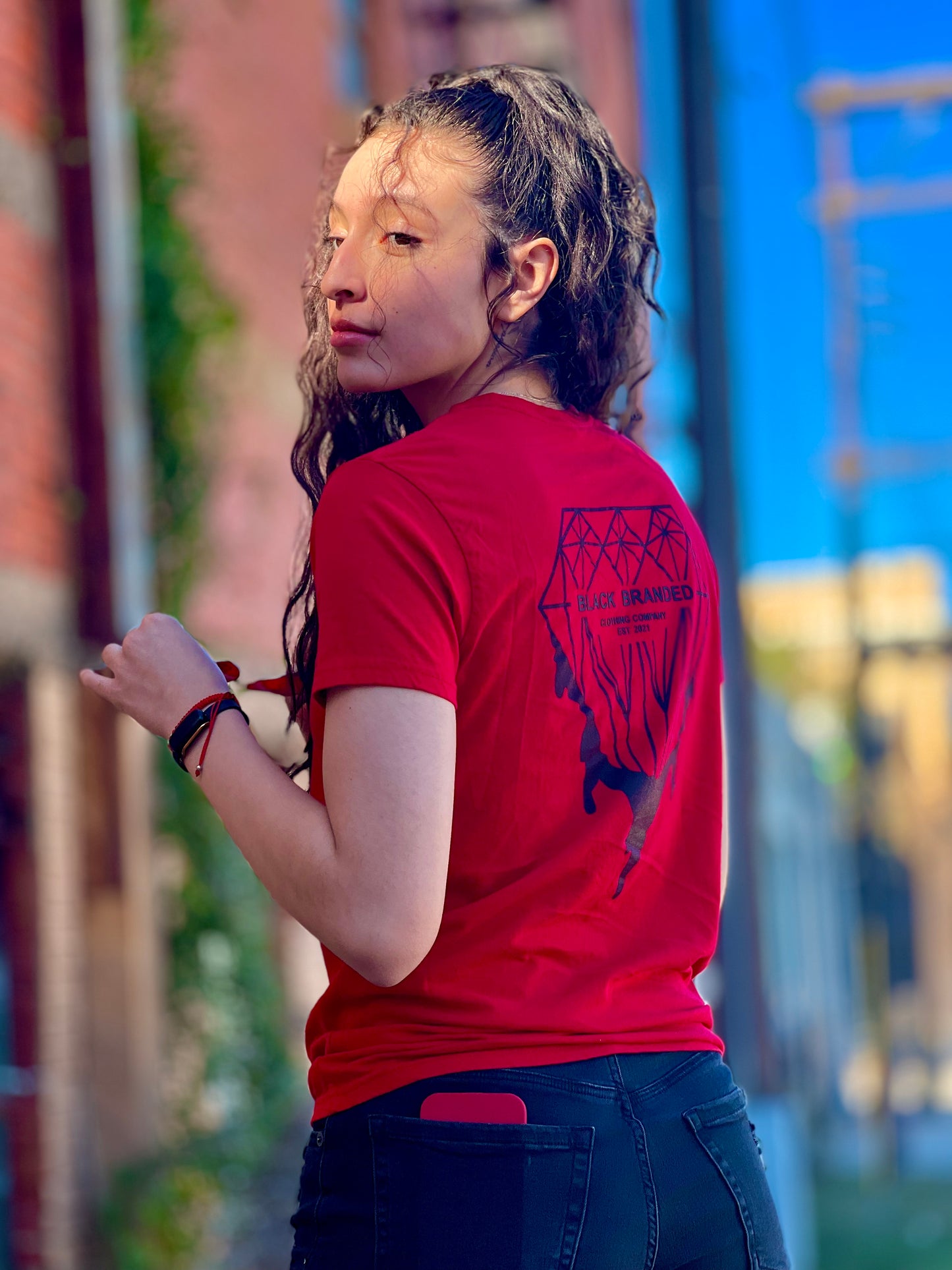 Torch Red Embroidered T-Shirt❤️