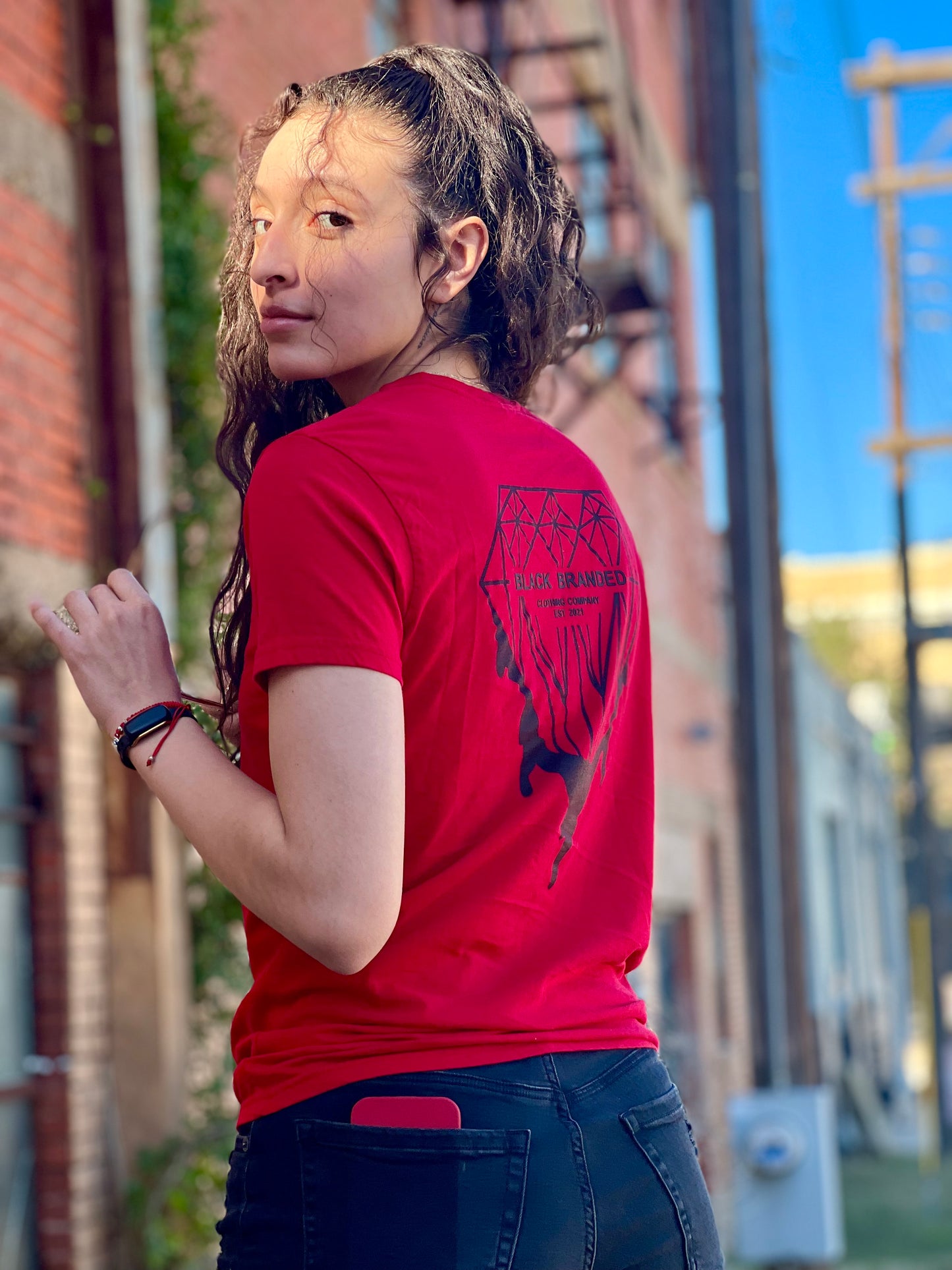 Torch Red Embroidered T-Shirt❤️